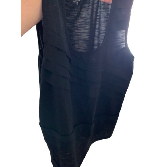 COLDWATER CREEK Size XL 18 Black Knit Sleeveless Tank Layering Shell EXC - Picture 5 of 9